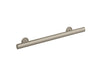 Sterling 80001024 24" Straight Grab Bar, Nickel Frame Finish with Smooth/Clear Glass Texture