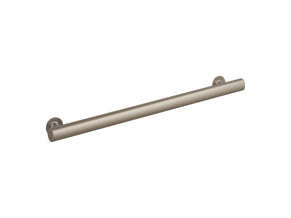 Sterling 80011032 32" Straight Grab Bar, Nickel Frame Finish with Smooth/Clear Glass Texture