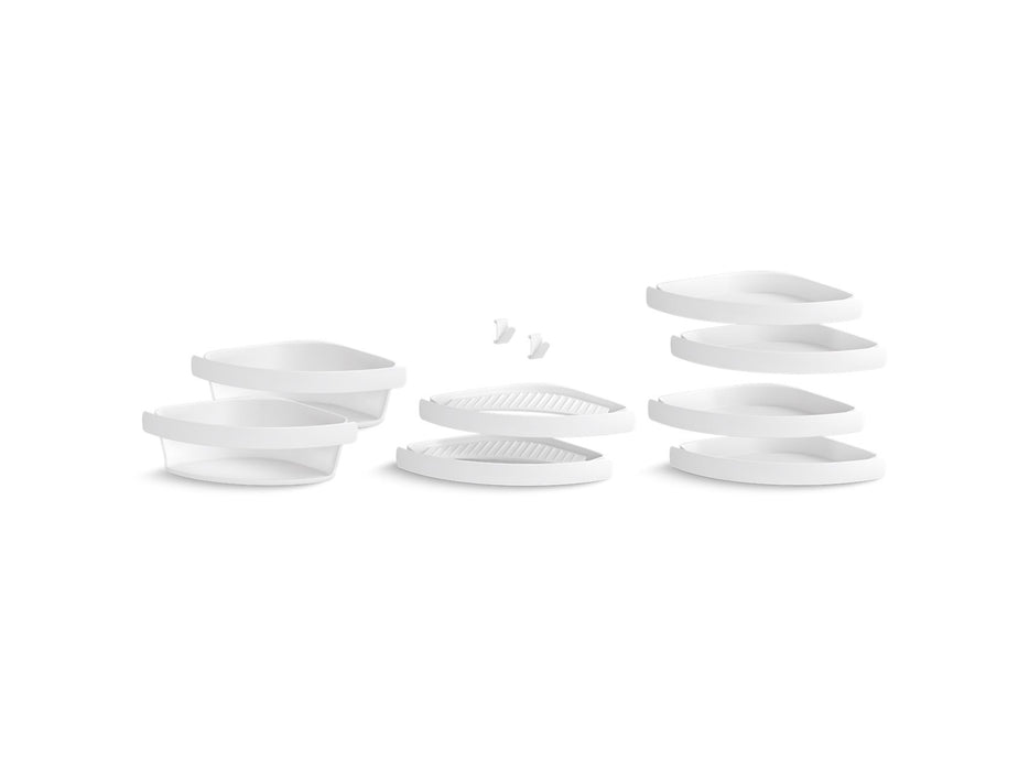 Sterling 88028100 STORE+ Ten-Piece Accessory Kit, White
