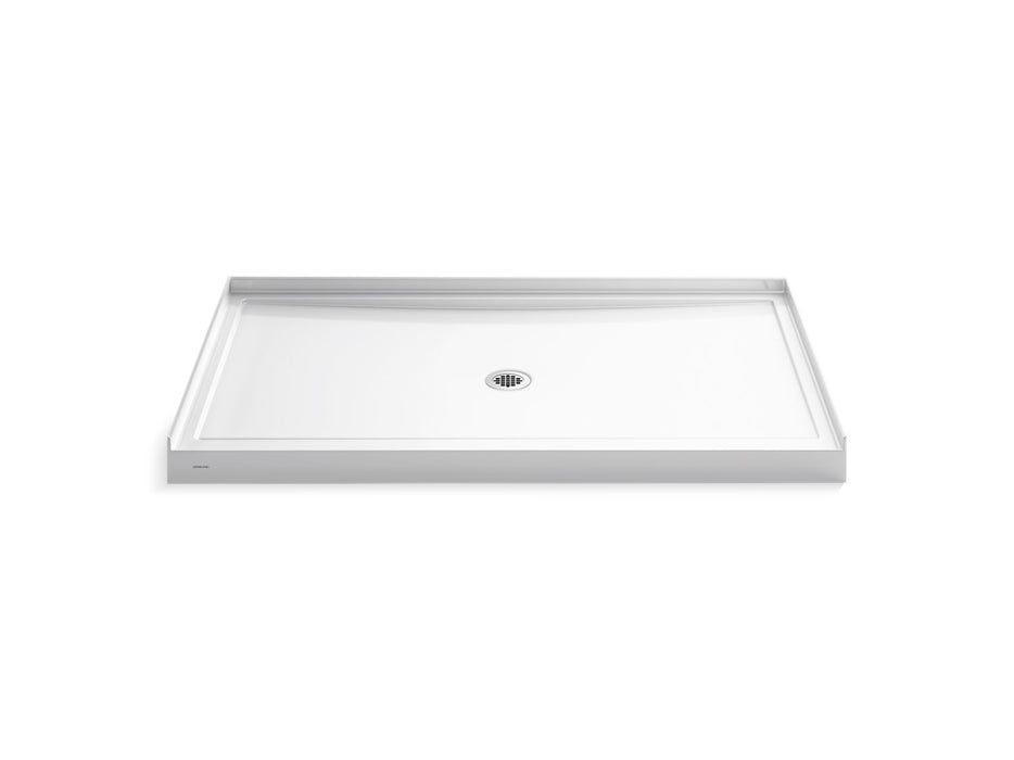 Sterling 95079 GUARD+ 60" x 38" Shower Base, Center Drain, White