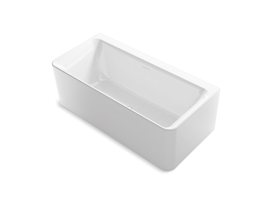 Sterling Unwind 67" x 32" back-to-wall bath - White