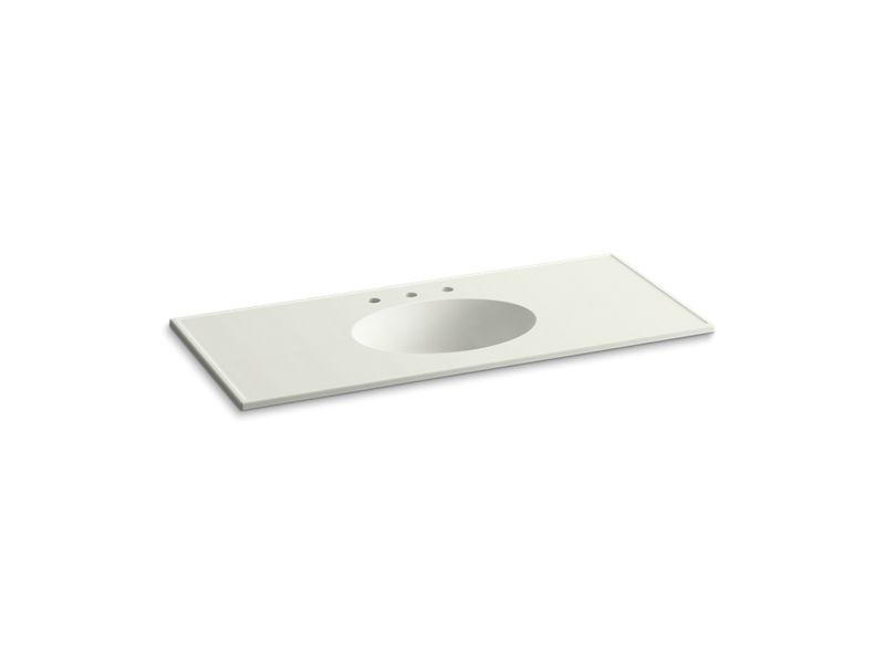 KOHLER K-2891-8 Ceramic/Impressions 49" Vitreous china vanity top with integrated oval sink