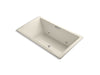 KOHLER K-1174-GVBCW-47 Underscore Rectangle 72" x 42" drop-in VibrAcoustic + BubbleMassage(TM) Air Bath with Bask(TM) heated surface and chromatherapy and center drain