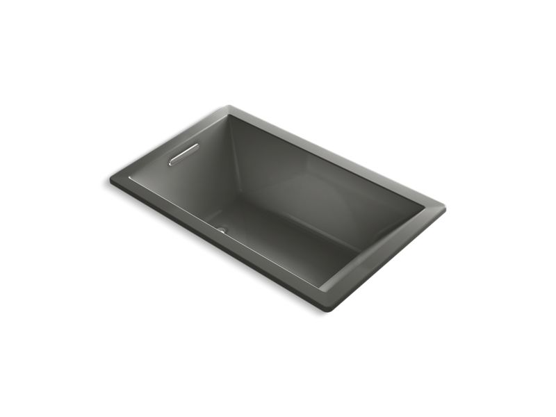 KOHLER K-1849-GW-58 Underscore Rectangle 60" x 36" drop-in BubbleMassage(TM) Air Bath with reversible drain and Bask(TM) heated surface
