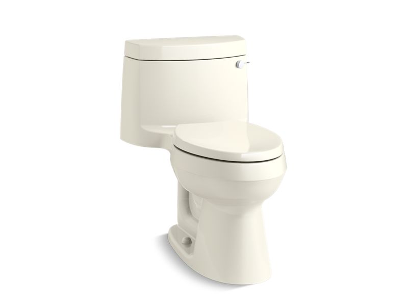 KOHLER K-3828-RA Cimarron One-piece elongated 1.28 gpf chair height toilet with right-hand trip lever, and Quiet-Close seat