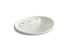 KOHLER K-2839-8 Tides Drop-in bathroom sink with 8" widespread faucet holes