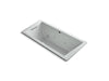 KOHLER K-1822-XH2G-95 Underscore Rectangle 66" x 32" drop-in whirlpool + BubbleMassage(TM) Air Bath