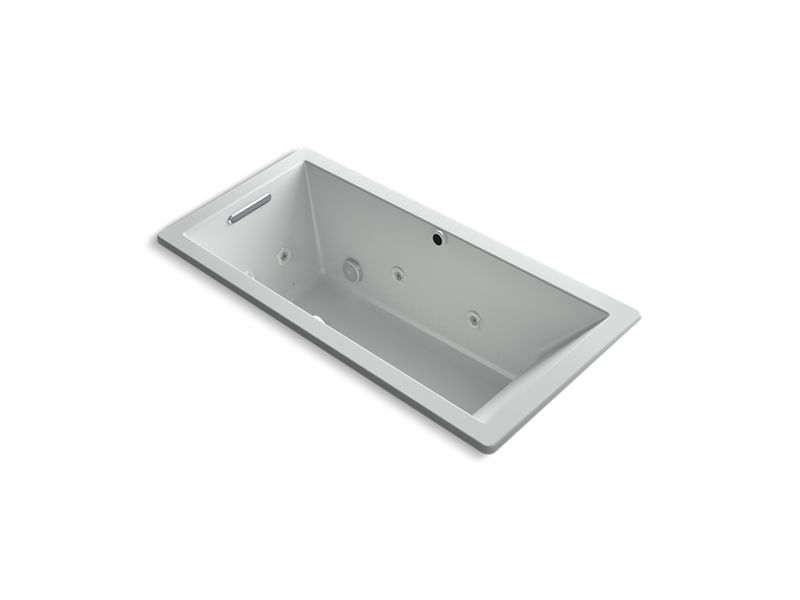 KOHLER K-1822-XH2G-95 Underscore Rectangle 66" x 32" drop-in whirlpool + BubbleMassage(TM) Air Bath