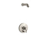 KOHLER T8977-4L-BN Toobi Rite-Temp(R) Shower Trim Set With Push-Button Diverter, Less Showerhead in Vibrant Brushed Nickel