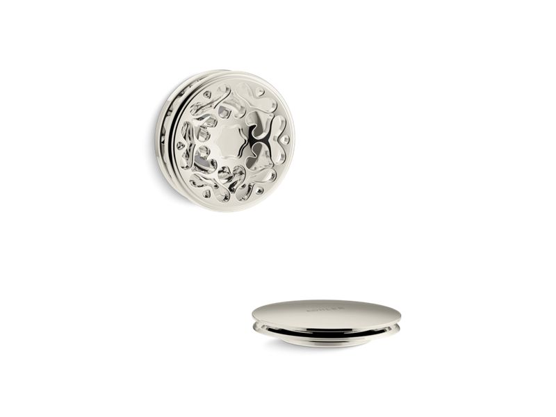 KOHLER K-T37397-SN PureFlo Victorian push button bath drain trim