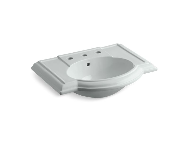 KOHLER K-2295-8-95 Devonshire Bathroom sink with 8" widespread faucet holes