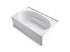 KOHLER K-1114-RA-0 Windward 72" x 42" alcove whirlpool with integral apron and right-hand drain