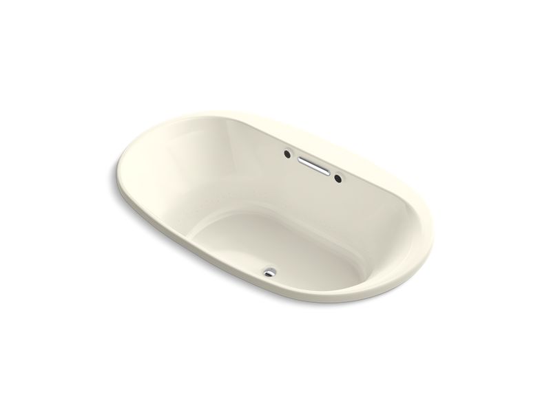 KOHLER K-5718-GW-96 Underscore Oval 72" x 42" drop-in BubbleMassage(TM) Air Bath with Bask heated surface