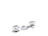 KOHLER 7437-2A-CP Triton Widespread Commercial Bathroom Sink Faucet With Standard Handles, Pop-Up Drain And 5" Standard Spout in Polished Chrome