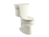 KOHLER 3948-96 Wellworth Two-Piece Elongated 1.28 Gpf Toilet With 14" Rough-In in Biscuit