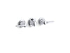 KOHLER 8040-4A-CP Triton Shelf-Back Commercial Bathroom Sink Faucet With Pop-Up Drain And Lever Handles in Polished Chrome
