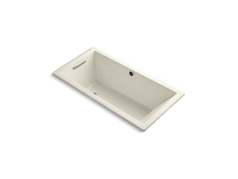 KOHLER K-1167-GW-47 Underscore Rectangle 60" x 30" drop-in BubbleMassage(TM) Air Bath with Bask heated surface and reversible drain