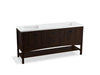 KOHLER K-99560-1WB Marabou 72" bathroom vanity cabinet with 4 doors and 2 drawers