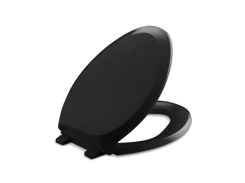 KOHLER K-4713 French Curve Quiet-Close elongated toilet seat