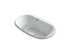 KOHLER K-5718-G-95 Underscore Oval 72" x 42" drop-in BubbleMassage(TM) Air Bath