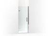 KOHLER 27582-10L-SHP Composed 29-5/8"–30-3/8" W X 71-1/2" H Frameless Pivot Shower Door With 3/8" Crystal Clear Glass And Back-To-Back Vertical Door Pulls in Bright Polished Silver