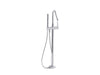 KOHLER T97344-4-CP Stillness Floor-Mount Bath Filler Trim With Handshower in Polished Chrome