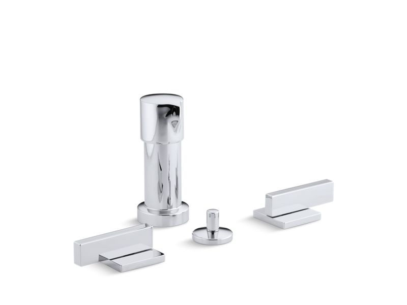 KOHLER K-14663-4 Loure Vertical bidet faucet with lever handles