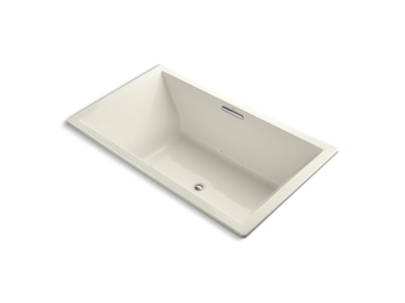 KOHLER K-1174-G-96 Underscore Rectangle 72" x 42" drop-in BubbleMassage(TM) Air Bath with center drain