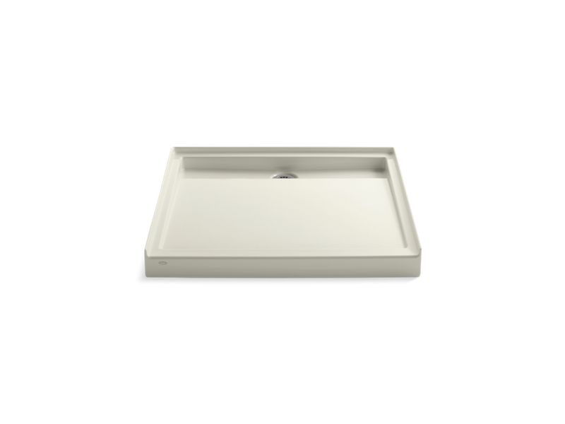 KOHLER K-9997 Groove 42" x 42" single-threshold rear center drain shower base
