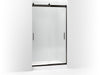 KOHLER K-706375-L Levity Sliding shower door, 78" H x 44-5/8 - 47-5/8" W, with 5/16" thick Crystal Clear glass