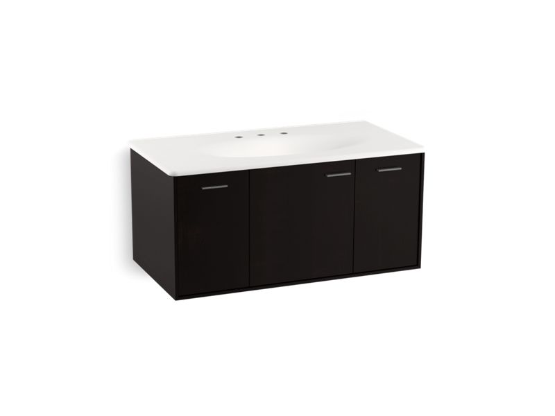 KOHLER K-99561-1WU Jute 42" wall-hung bathroom vanity cabinet with 1 door and 2 drawers