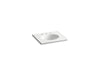 KOHLER K-2791-8 Ceramic/Impressions 25" oval vanity-top bathroom sink with 8" widespread faucet holes