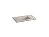 KOHLER K-2781-1 Ceramic/Impressions 37" rectangular vanity-top bathroom sink with single faucet hole
