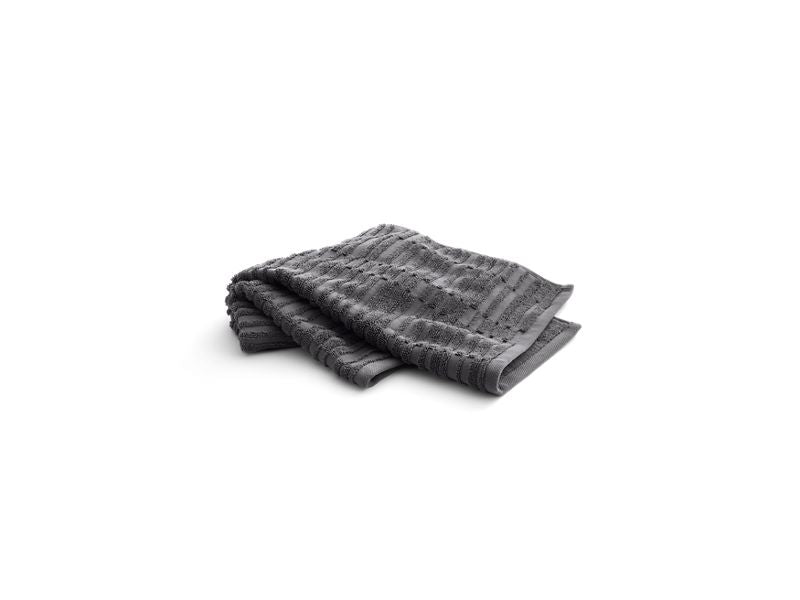 KOHLER 31508-TA-58 Turkish Bath Linens Hand Towel With Tatami Weave, 18" X 30" in Thunder Grey