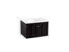 KOHLER K-99515-1WU Damask 30" wall-hung bathroom vanity cabinet with 2 doors