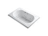 KOHLER K-1170-H2-0 Memoirs 66" x 42" drop-in whirlpool with reversible drain and heater without jet trim