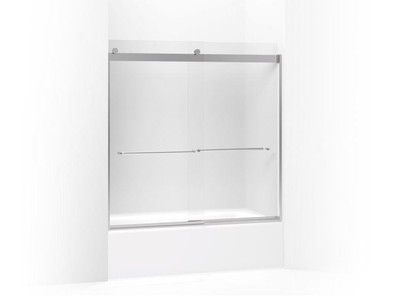 KOHLER K-706005-D3 Levity Sliding bath door, 59-3/4" H x 54 - 57" W, with 1/4" thick Frosted glass