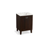 KOHLER K-99526-LG-1WB Poplin 24" bathroom vanity cabinet with legs and 2 doors