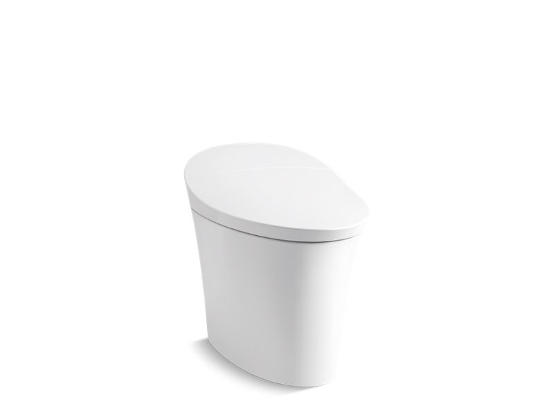 KOHLER 5401-0 Veil Comfort Height Intelligent Compact Elongated Dual-Flush Chair Height Toilet in White