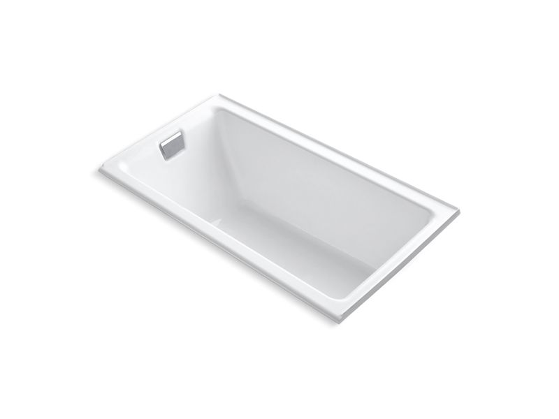 KOHLER K-855-L Tea-for-Two 66" x 36" alcove bath with integral flange and left-hand drain