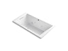 KOHLER K-1173-XH2G-0 Underscore Rectangle 66" x 36" drop-in whirlpool + BubbleMassage(TM) Air Bath