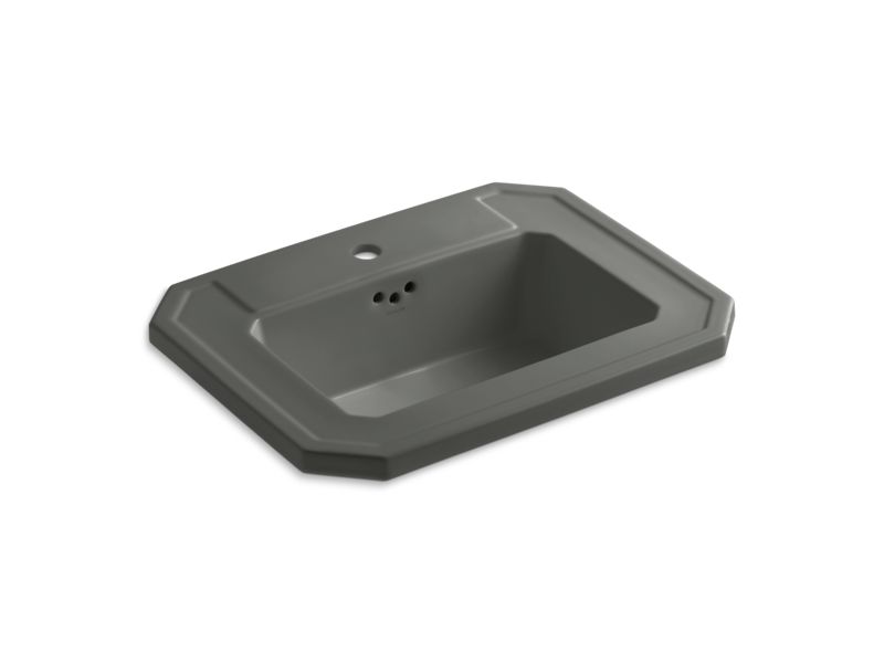 KOHLER K-2325-1-58 Kathryn Drop-in bathroom sink with single faucet hole