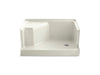 KOHLER K-9488 Memoirs 48" x 36" single threshold right-hand drain shower base with integral seat at left