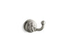 KOHLER 12153-BN Fairfax Double Robe Hook in Vibrant Brushed Nickel