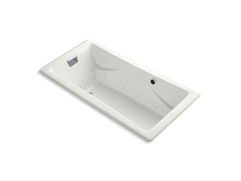 KOHLER K-865-GCP-NY Tea-for-Two 72" x 36" drop-in BubbleMassage air bath with Polished Chrome airjet finish
