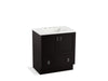 KOHLER K-99529-TK-1WU Poplin 30" bathroom vanity cabinet with toe kick, 2 doors and 1 drawer