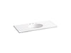 KOHLER K-2891-8 Ceramic/Impressions 49" Vitreous china vanity top with integrated oval sink