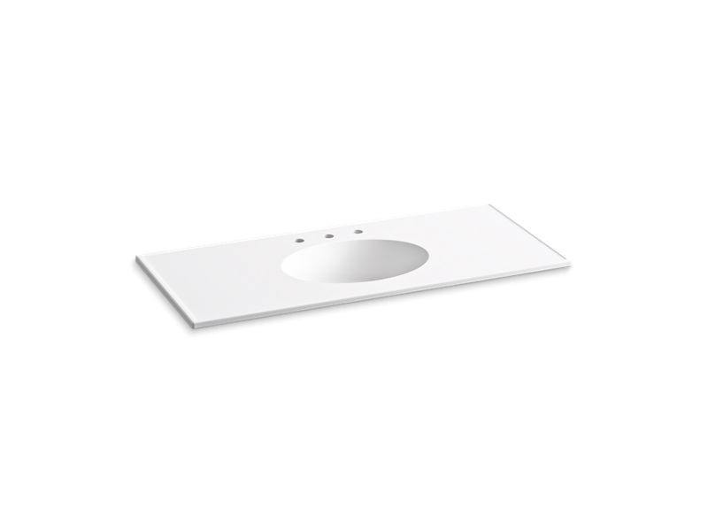 KOHLER K-2891-8 Ceramic/Impressions 49" Vitreous china vanity top with integrated oval sink