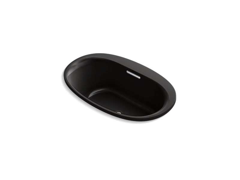 KOHLER K-5714-VBW Underscore 59-11/16" x 35-5/8" drop-in VibrAcoustic bath with Bask heated surface