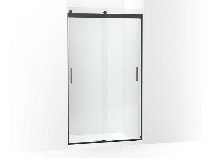 KOHLER K-706011-L Levity Sliding shower door, 82" H x 44-5/8 - 47-5/8" W, with 3/8" thick Crystal Clear glass